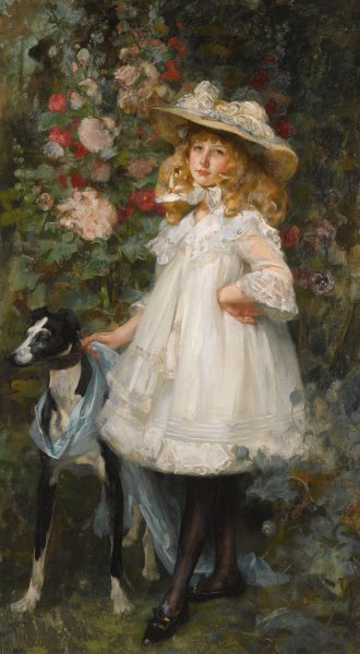 Portrait Of A Girl  by James Jebusa Shannon - Hand-Painted Oil Painting Reproduction