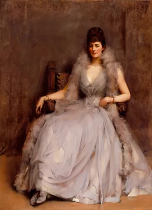 Portrait of Cecilia Tower by James Jebusa Shannon Oil Painting