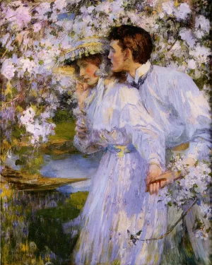 Springtime by James Jebusa Shannon Oil Painting