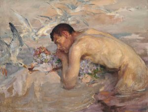 The Merman and the Maid by James Jebusa Shannon Oil Painting