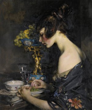 The Sevres Vase by James Jebusa Shannon Oil Painting