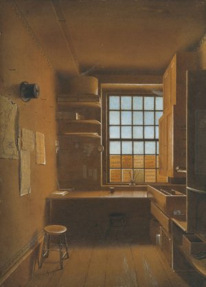 Interior of a Lottery by James Kidder Oil Painting