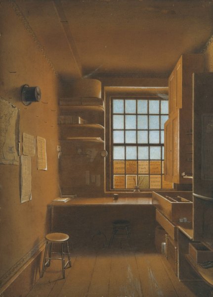 Main Product Photo of Interior of a Lottery  Painting by James Kidder