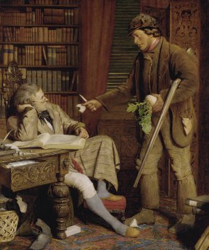 The Squire And The Gamekeeper by James Lobley Oil Painting
