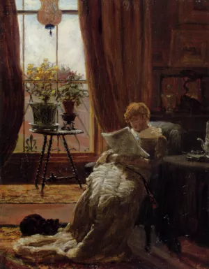 A Quiet Afternoon by James Macbeth Oil Painting