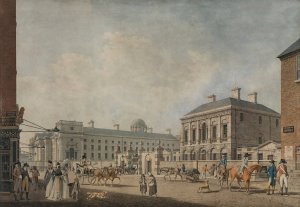 View Of The Provost's House And Trinity College, Dublin by James Malton Oil Painting
