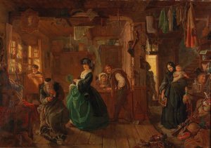 In the Junk Shop by James Marshall Oil Painting