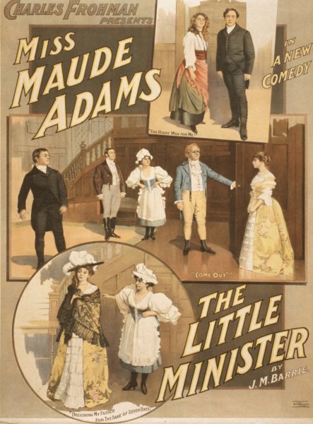 Charles Frohman presents Miss Maude Adams in a new comedy, The little minister  by James Matthew Barrie - Hand-Painted Oil Painting Reproduction