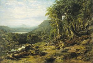 Catskill Creek, New York  by James Mcdougal Hart Oil Painting