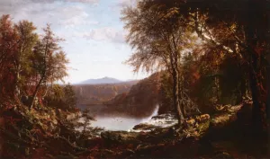 Loon Lake, Adironcacks by James Mcdougal Hart - Oil Painting Reproduction