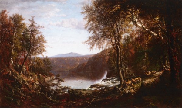 Main Product Photo of Loon Lake, Adironcacks Painting by James Mcdougal Hart