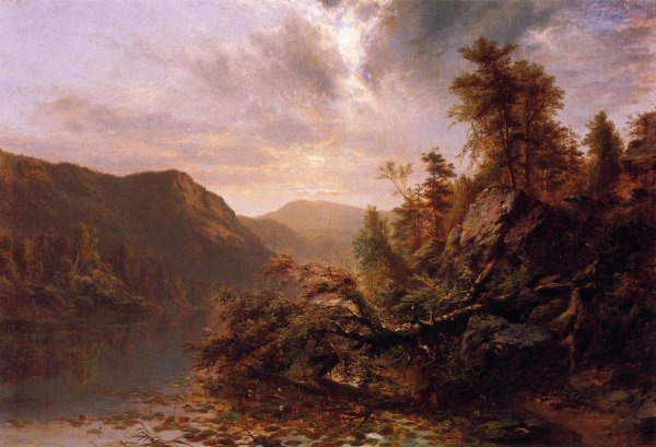 Main Product Photo of Loon Lake Painting by James Mcdougal Hart