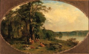 Picnic on the Hudson by James Mcdougal Hart Oil Painting