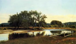 River Reflections by James Mcdougal Hart - Oil Painting Reproduction