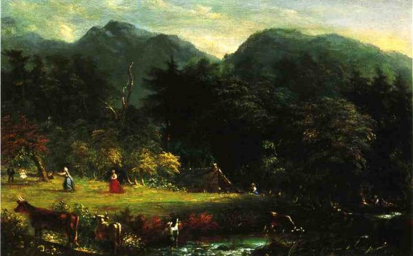 Main Product Photo of The Old Homestead Painting by James Mcdougal Hart