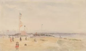 Pourville-sur-Mer by James Mcneill Whistler (Follower) Oil Painting