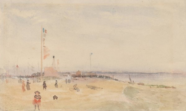 Pourville-sur-Mer by James Mcneill Whistler (Follower) - Hand-Painted Oil Painting Reproduction