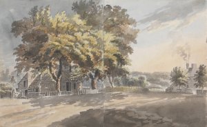 House and Trees by James Miller Oil Painting