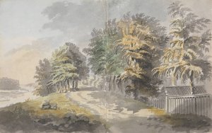 Miller Lane and Trees by River by James Miller Oil Painting