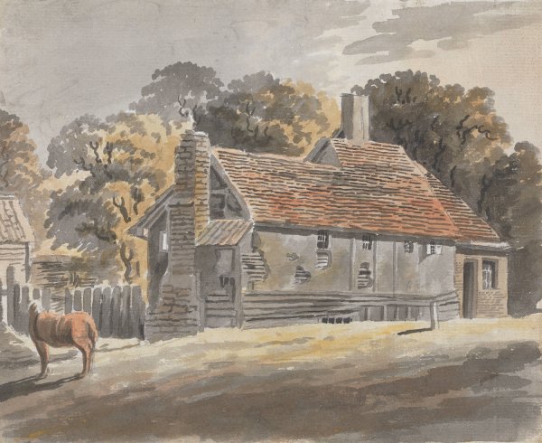 Main Product Photo of View of a House Painting by James Miller