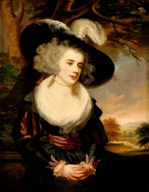 Portrait of Mrs. Smith Barwell, nee Unwin by James Northcote Oil Painting