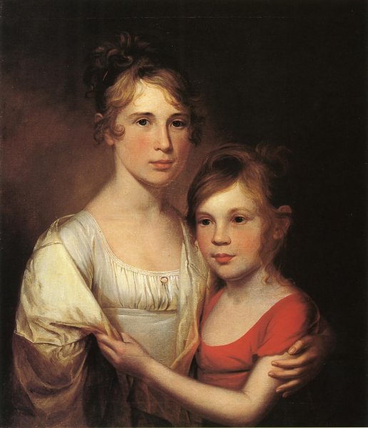 Anna and Margaretta Peale by James Peale - Hand-Painted Oil Painting Reproduction