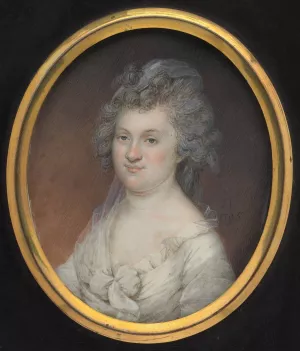 Elizabeth Depeyster Peale by James Peale Oil Painting