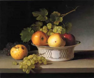 Fruit Still Life with Chinese Export Basket painting by James Peale