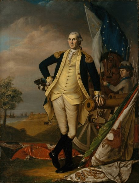 George Washington  by James Peale - Hand-Painted Oil Painting Reproduction