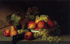 Still Life, Apples, Grapes, Pear