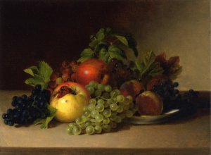 Still Life with Apples and Grapes