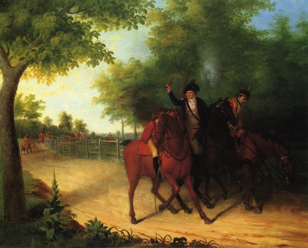 The Ambush of Captain Allan Mclane by James Peale - Hand-Painted Oil Painting Reproduction