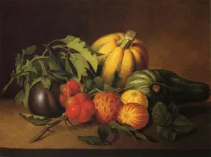 Vegetable Still Life by James Peale - Oil Painting Reproduction