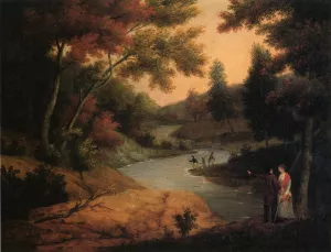 View on the Wissahickon by James Peale - Oil Painting Reproduction