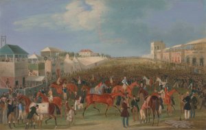 Epsom Races; The Race Over by James Pollard Oil Painting