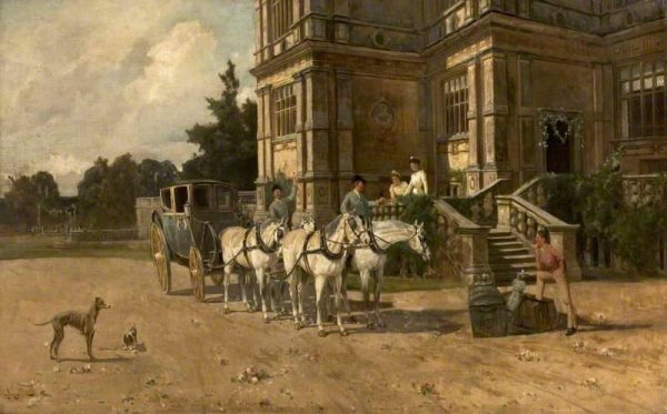 Grove Farm, Lenton, Nottingham by James Pollard - Hand-Painted Oil Painting Reproduction