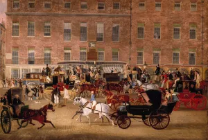 Hatchetts - The White Horse Cellar, Piccadilly by James Pollard Oil Painting