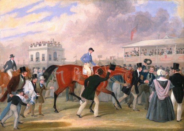 The Derby Pets: The Winner by James Pollard - Hand-Painted Oil Painting Reproduction