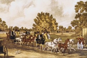 The Four-in-Hand Club - Hyde Park by James Pollard Oil Painting