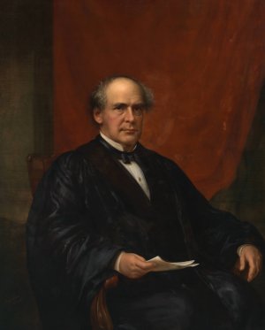 Salmon Portland Chase by James Reid Lambdin Oil Painting