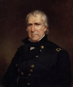 Zachary Taylor by James Reid Lambdin Oil Painting