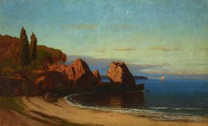 Boulders by James Renwick Brevoort Oil Painting