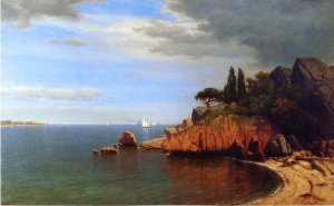 Inside Eastern Point, Gloucester Bay, Massachusetts by James Renwick Brevoort Oil Painting