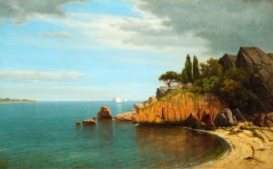Inside Eastern Point, Gloucester Bay by James Renwick Brevoort Oil Painting