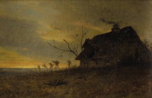 Landscape with Farmhouse by James Renwick Brevoort Oil Painting