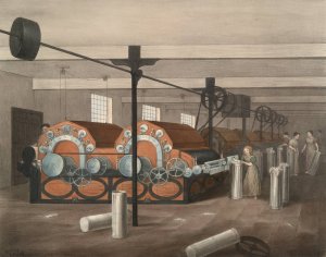 Progress of Cotton; #1 - Cotton Plantation by James Richard Barfoot Oil Painting