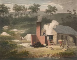Progress of Cotton; #7 Bleaching by James Richard Barfoot Oil Painting