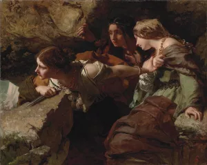 Courage, Anxiety And Despair; Watching The Battle by James Sant Oil Painting