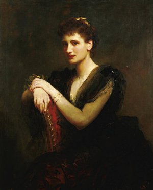 Portrait Of A Seated Lady by James Sant Oil Painting