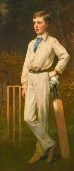 Portrait Of A Young Cricketer by James Sant Oil Painting